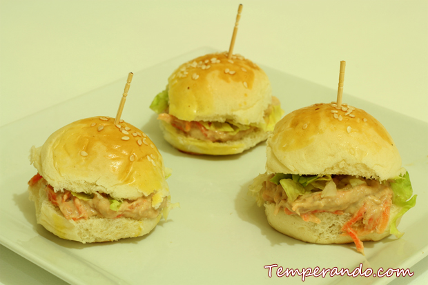 MINI SANDUICHE ATUM - PaO HAMBURGUINHO
